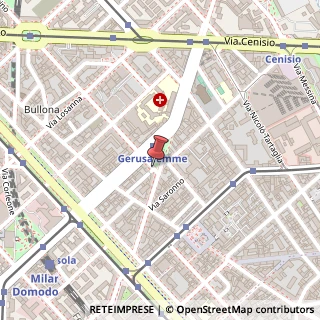 Mappa Piazza Gerusalemme,  4, 20154 Milano, Milano (Lombardia)