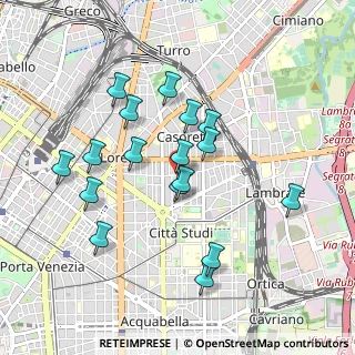 Mappa Via Vallazze ang, 20131 Milano MI, Italia (0.86529)