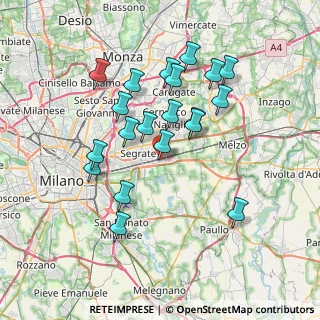 Mappa Via Lombardia, 20096 Pioltello MI, Italia (6.808)