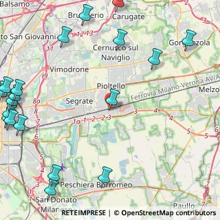 Mappa Via Lombardia, 20096 Pioltello MI, Italia (7.017)