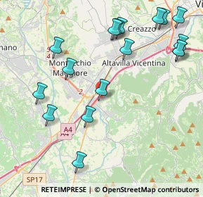 Mappa Via A. Pacinotti, 36040 Brendola VI, Italia (4.92471)