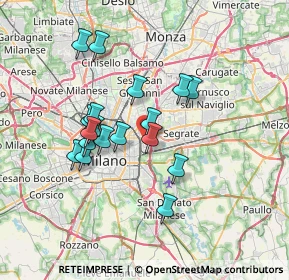 Mappa Via Privata Giovanni Ventura, 20134 Milano MI, Italia (6.06611)