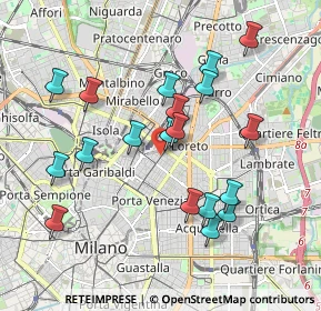 Mappa Via Settembrini, 20124 Milano MI, Italia (1.87526)