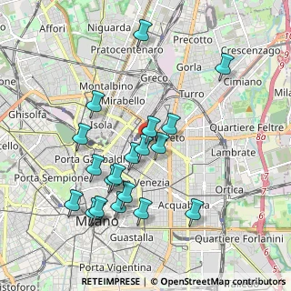 Mappa Via Settembrini, 20124 Milano MI, Italia (1.9485)