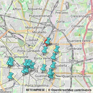 Mappa Via Settembrini, 20124 Milano MI, Italia (2.71706)