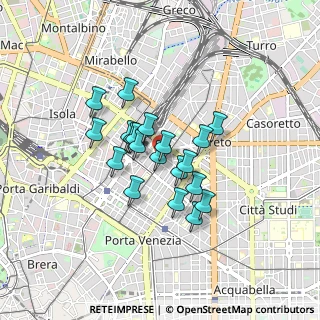 Mappa Via Settembrini, 20124 Milano MI, Italia (0.609)