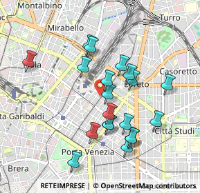 Mappa Via Settembrini, 20124 Milano MI, Italia (0.8605)