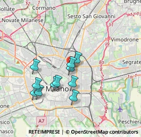 Mappa Via Settembrini, 20124 Milano MI, Italia (3.09182)
