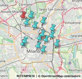 Mappa Via Settembrini, 20124 Milano MI, Italia (2.65533)