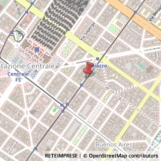 Mappa Via Luigi Settembrini,  52, 20124 Milano, Milano (Lombardia)