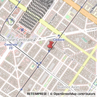 Mappa Via Luigi Settembrini,  50, 20124 Milano, Milano (Lombardia)