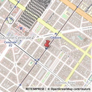 Mappa Via Luigi Settembrini,  46, 20124 Milano, Milano (Lombardia)