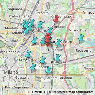Mappa Via Luigi Capranica, 20131 Milano MI, Italia (1.7175)