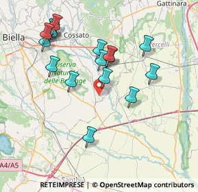 Mappa Via San Silvestro, 13040 Buronzo VC, Italia (7.81824)