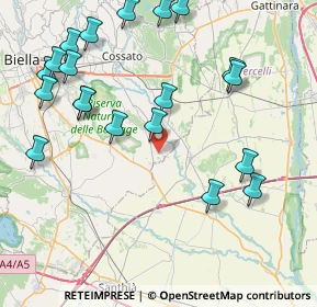 Mappa Via San Silvestro, 13040 Buronzo VC, Italia (9.7385)