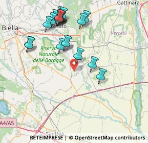 Mappa Via San Silvestro, 13040 Buronzo VC, Italia (8.3935)