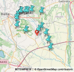 Mappa Via San Silvestro, 13040 Buronzo VC, Italia (8.18563)