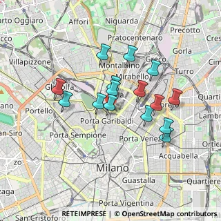 Mappa Piazza Gae Aulenti, 20124 Milano MI, Italia (1.50867)