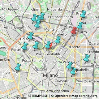 Mappa Piazza Gae Aulenti, 20124 Milano MI, Italia (2.33625)