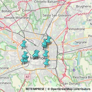 Mappa Via Carlo Gomes, 20124 Milano MI, Italia (3.22545)