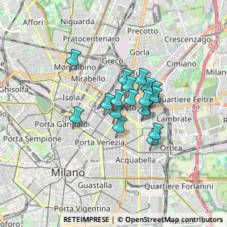 Mappa Via Gomes, 20124 Milano MI, Italia (1.135)