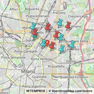 Mappa Via Carlo Gomes, 20124 Milano MI, Italia (1.4225)
