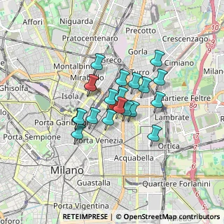 Mappa Via Carlo Gomes, 20124 Milano MI, Italia (1.1665)