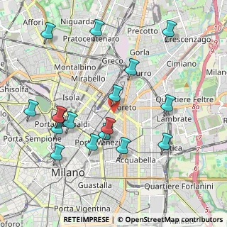 Mappa Via Carlo Gomes, 20124 Milano MI, Italia (2.16765)