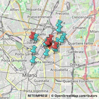 Mappa Via Carlo Gomes, 20124 Milano MI, Italia (0.95611)