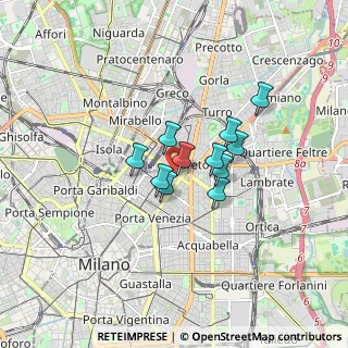 Mappa Via Carlo Gomes, 20124 Milano MI, Italia (1.06727)
