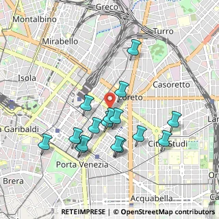 Mappa Via Carlo Gomes, 20124 Milano MI, Italia (0.87875)