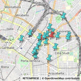 Mappa Via Gomes, 20124 Milano MI, Italia (0.785)