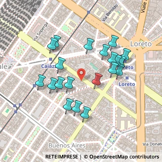 Mappa Via Gomes, 20124 Milano MI, Italia (0.2225)