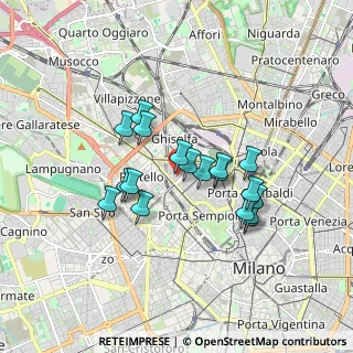 Mappa Via Piero della Francesca, 20154 Milano MI, Italia (1.41833)