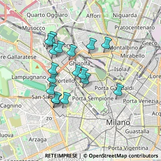 Mappa Via Piero della Francesca, 20154 Milano MI, Italia (1.60176)