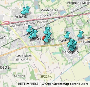 Mappa Via Achille Grandi, 20018 Sedriano MI, Italia (1.678)