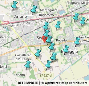 Mappa Via Achille Grandi, 20018 Sedriano MI, Italia (2.0275)