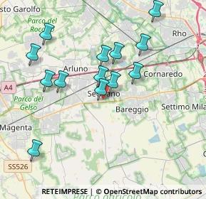 Mappa Via Achille Grandi, 20018 Sedriano MI, Italia (3.66923)