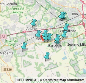 Mappa Via Achille Grandi, 20018 Sedriano MI, Italia (2.75923)