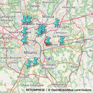 Mappa Via Cuneo, 20054 Segrate MI, Italia (7.3675)