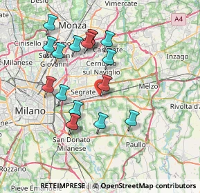 Mappa Via Messina, 20096 Pioltello MI, Italia (7.09647)