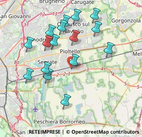 Mappa Via Messina, 20096 Pioltello MI, Italia (3.80375)