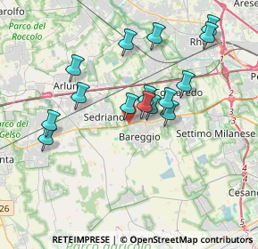 Mappa SPexSS11, 20018 Bareggio MI, Italia (3.38533)
