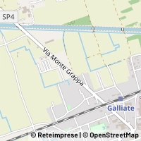Mapa Galliate