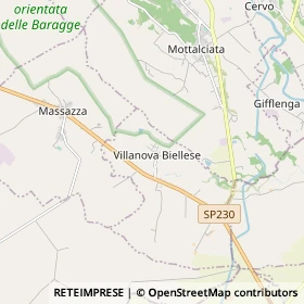 Mappa Villanova Biellese