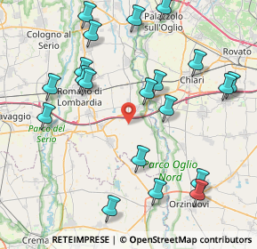 Mappa VIa Cantarana, 24054 Calcio BG, Italia (9.3335)