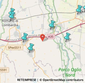 Mappa VIa Cantarana, 24054 Calcio BG, Italia (6.26727)