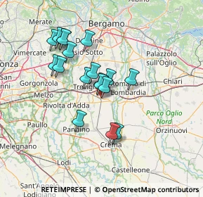 Mappa Via del Lavoro, 24043 Caravaggio BG, Italia (11.63611)