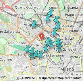 Mappa Via Cenisio, 20149 Milano MI, Italia (1.61882)