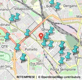 Mappa Via Cenisio, 20149 Milano MI, Italia (1.2085)
